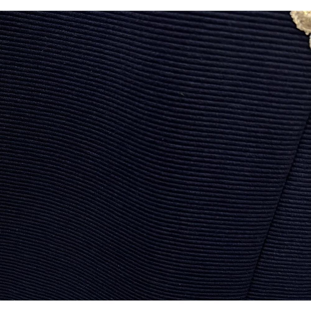 Lilly Pulitzer Callista Shift Dress Navy Gold Lace XS Sleeveless Sold Out - Picture 6 of 8